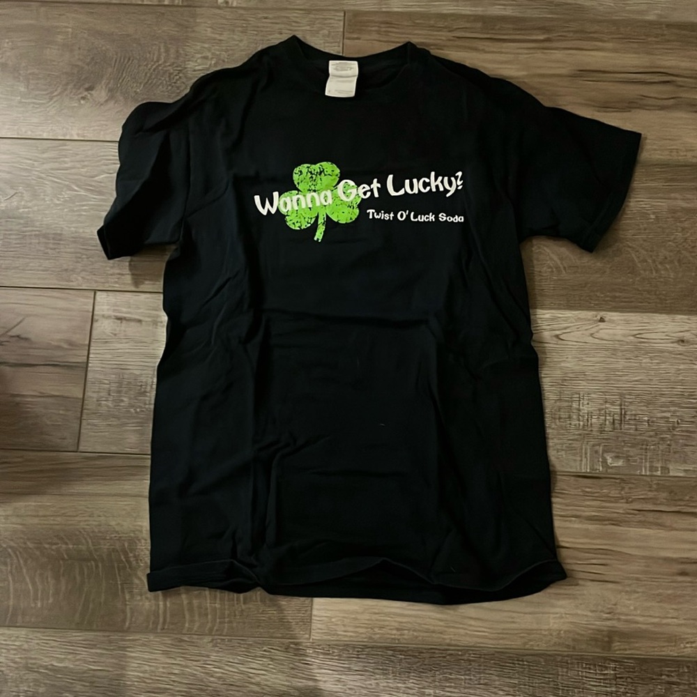 Small Black Shamrock Shirt